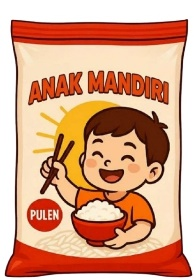 Logo merek ANAK MANDIRI + LUKISAN – klien HOKIYA