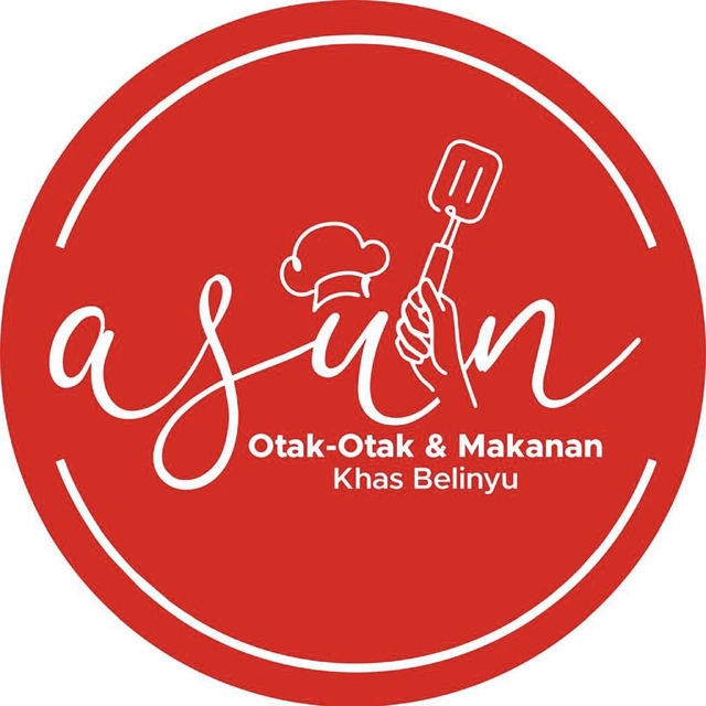 Logo merek ASUN OTAK-OTAK & MAKANAN KHAS BELINYU + LUKISAN – klien HOKIYA